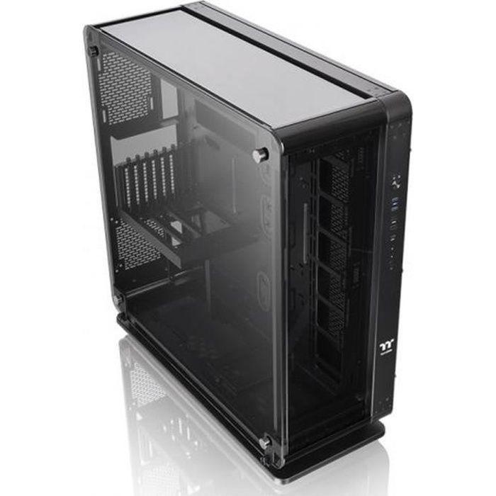 THERMALTAKE BOITIER PC Core P8 TG - Grand Tour - Noir - Verre trempé - Format E-ATX (CA-1Q2-00M1WN-00) THERMALTAKE