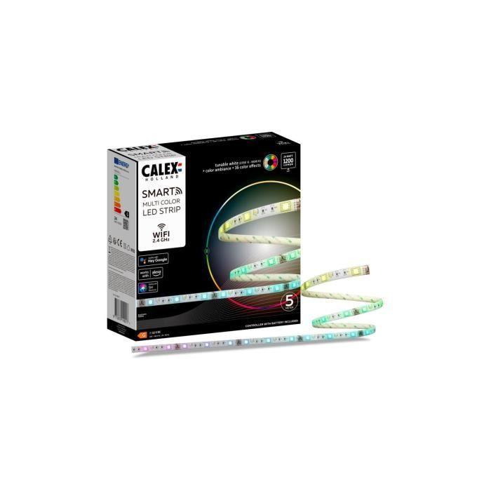 CALEX - Smart LED Ruban 5M 24W 1200lm RGBCCT 2700-6500K + Telecommande CALEX