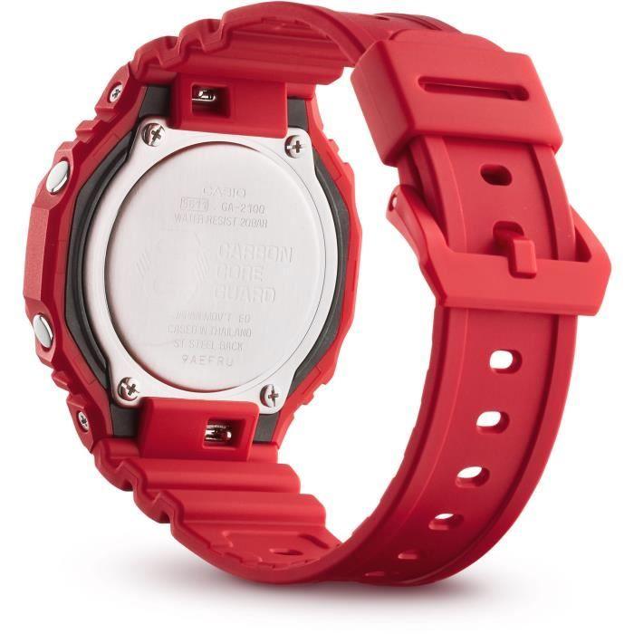 CASIO - G-SHOCK - Montre  - Resitante aux chocs - Multifonctions - Rouge CASIO