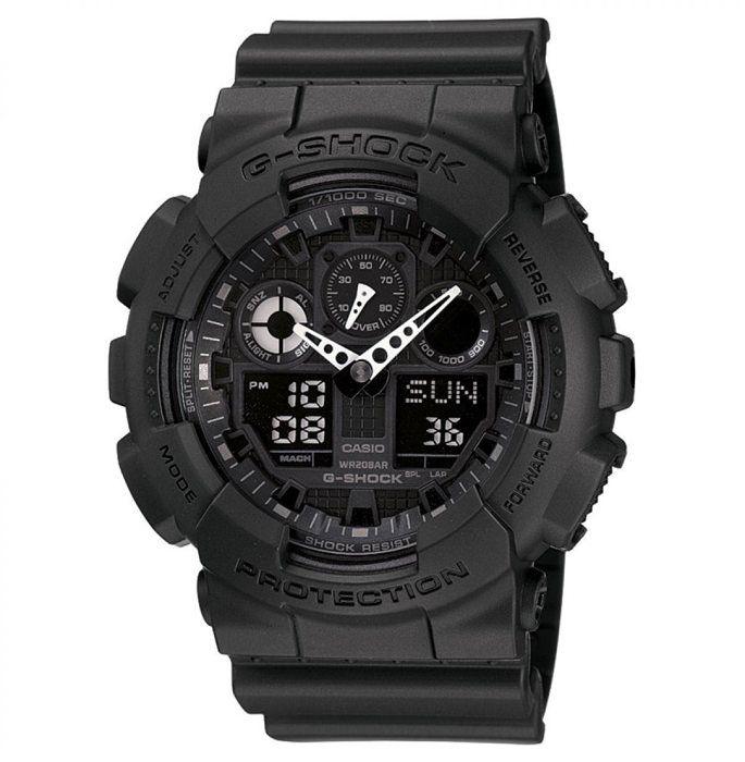 CASIO G-Shock Montre GA-100-1A1ER  Quartz Chronographe CASIO