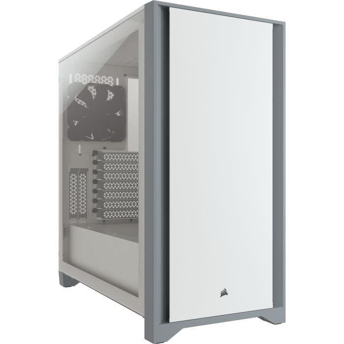 Boîtier PC Gaming - CORSAIR - 4000D - ATX Moyen Tour - Verre trempé - Blanc (CC-9011199-WW) CORSAIR