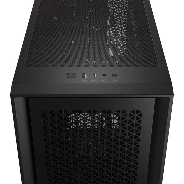 Boîtier PC Gaming - CORSAIR - 4000D Airflow - Moyen Tour - Verre trempé - Noir (CC9011200WW) CORSAIR