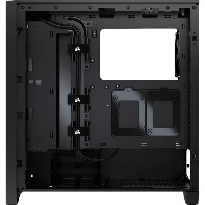 Boîtier PC Gaming - CORSAIR - 4000D Airflow - Moyen Tour - Verre trempé - Noir (CC9011200WW) CORSAIR