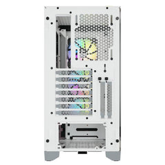 CORSAIR Boîtier PC iCUE 4000X RGB - Moyen Tour - Verre trempé - Blanc (CC9011205WW) CORSAIR