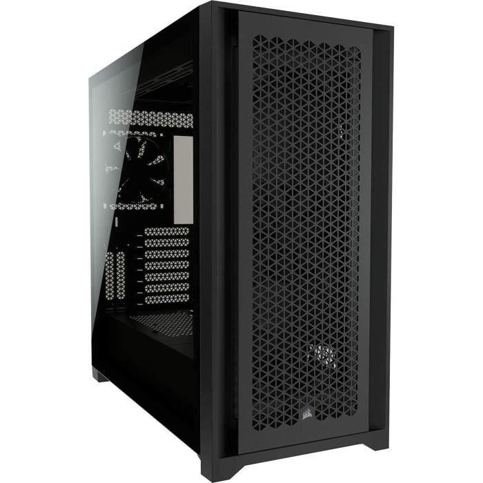 CORSAIR Boîtier PC 5000D Airflow - Verre Trempé Moyen-Tour ATX  - Noir (CC-9011210-WW) CORSAIR