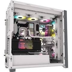 CORSAIR Boîtier PC 5000D Airflow - Verre Trempé Moyen-Tour ATX  - Blanc (CC-9011211-WW) CORSAIR