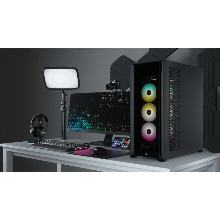 CORSAIR Boîtier PC iCUE 7000X RGB Verre Trempé - Noir (CC-9011226-WW) CORSAIR