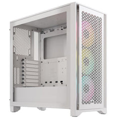 Boitier PC - CORSAIR - iCUE 4000D RGB Airflow - Moyen-tour - 3 ventilateurs AF120 RGB ELITE - Blanc CORSAIR