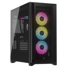 Boitier PC - CORSAIR - iCUE 5000D RGB Airflow - Moyen-tour - 3 ventilateurs AF120 RGB ELITE - Noir CORSAIR