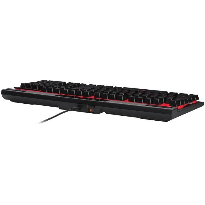 Clavier Gamer - AZERTY - CORSAIR - K70 RGB PRO - Mécanique - Touches PBT Double Shot Pro - Cherry MX Rouge - Noir - (CH-9109410-FR) CORSAIR