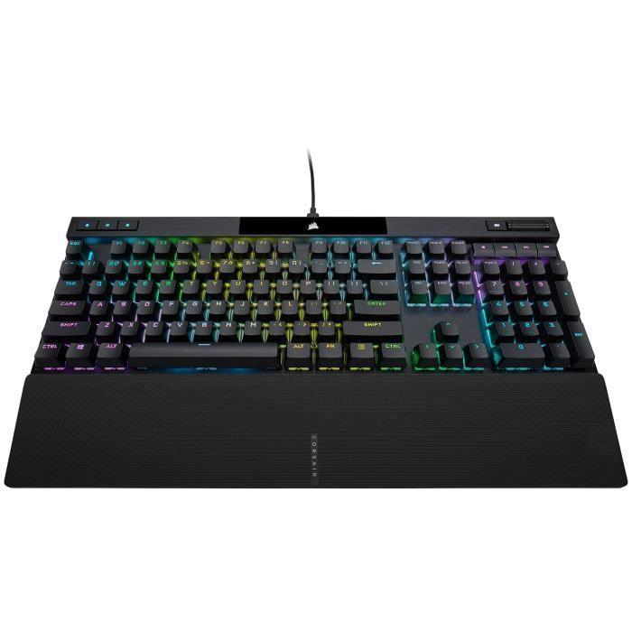 Clavier Gamer - AZERTY - CORSAIR - K70 RGB PRO - Mécanique - Touches PBT Double Shot Pro - Cherry MX Rouge - Noir - (CH-9109410-FR) CORSAIR