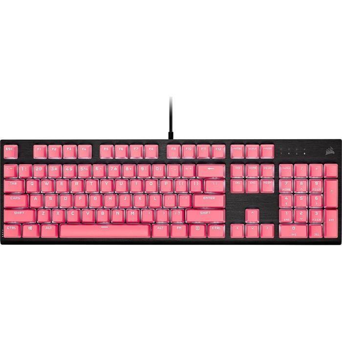 CORSAIR Kit de Modification de Touches PBT Double-Shot PRO - Rose (CH-9911070-FR) CORSAIR