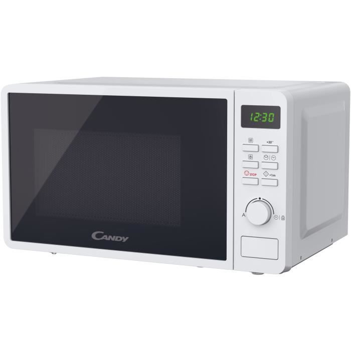 CMWA20SDLWLI Micro-ondes Mono CANDY Idea - 20L - MO : 700W - UI digitale - 5 niveaux de puissance - Blanc - Paloma Tech