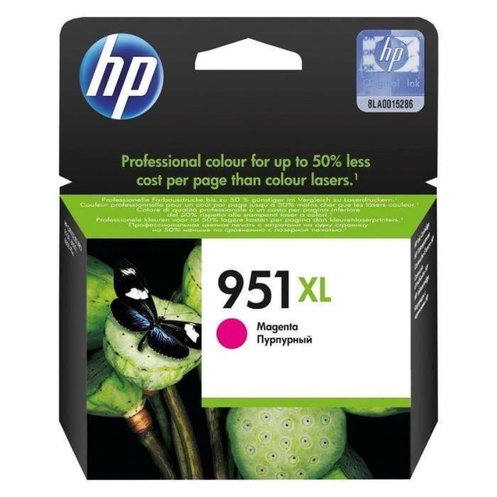 HP 951XL Cartouche d'encre magenta grande capacité authentique (CN047AE)  pour HP OfficeJet Pro 251dw/276dw/8100/8600 HP