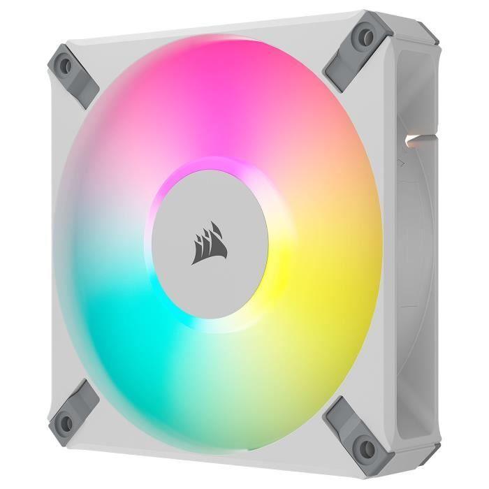 CORSAIR - AF120 RGB ELITE - Ventilateurs AF ELITE Series - 120mm - AirGuide - Vendu seul - Blanc - (CO-9050157-WW) CORSAIR