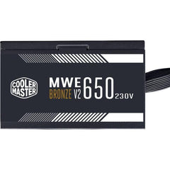 COOLER MASTER MWE Bronze  650W V2  - Alimentation 650W - 230V (Certifiée 80 Plus Bronze Garantie 5 ans) Câbles plats noir COOLER MASTER