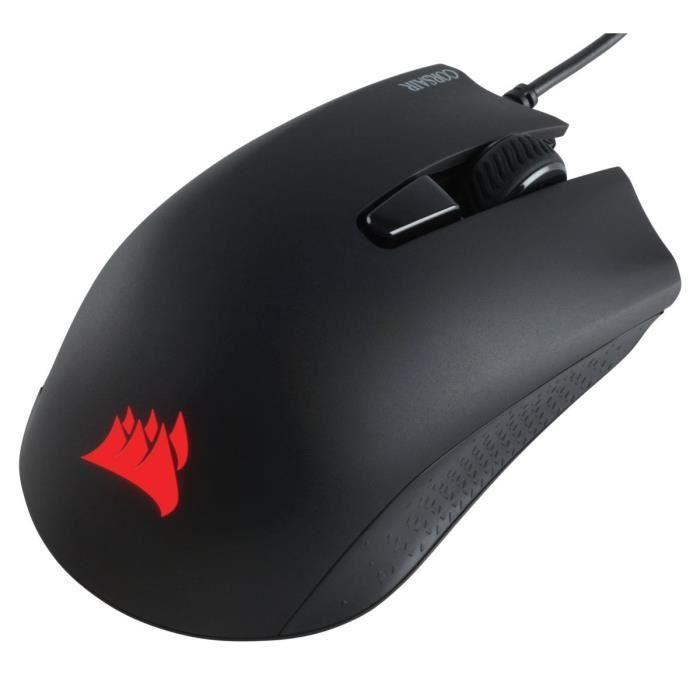 CORSAIR Souris Gamer Optique HARPOON RGB PRO FPS/MOBA - Rétroéclairé Backlit RGB LED - 12000 DPI - Noir (CH-9301111-EU) CORSAIR