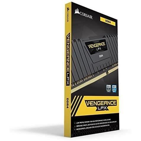 Mémoire RAM - CORSAIR - Vengeance LPX DDR4 - 16GB 2x8GB DIMM - 3200 MHz  - 1.35V - Noir (CMK16GX4M2E3200C) CORSAIR