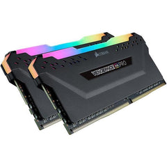 Mémoire RAM - CORSAIR - Vengeance RGB Pro DDR4 - 32GB 2x16GB DIMM - 3200 MHz  - 1.35V - Noir (CMW32GX4M2E3200C) CORSAIR