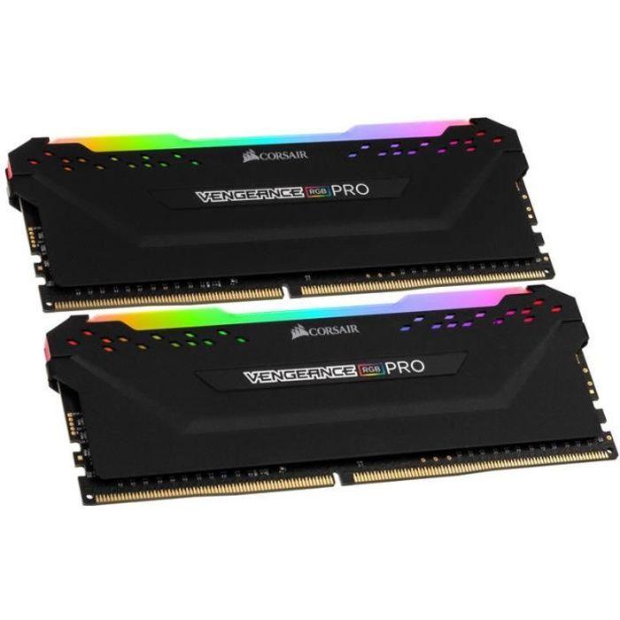 CORSAIR Mémoire PC DDR4 32GB (2*16) RGB, (CMW32GX4M2Z3600C18) CORSAIR