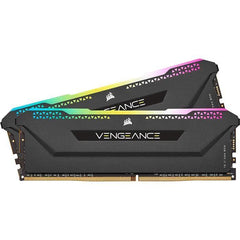 Mémoire RAM - CORSAIR - Vengeance RGB Pro SL DDR4 - 16GB 2x8GB DIMM - 3200 MHz  - 1.35V - Noir (CMH16GX4M2E3200C) CORSAIR