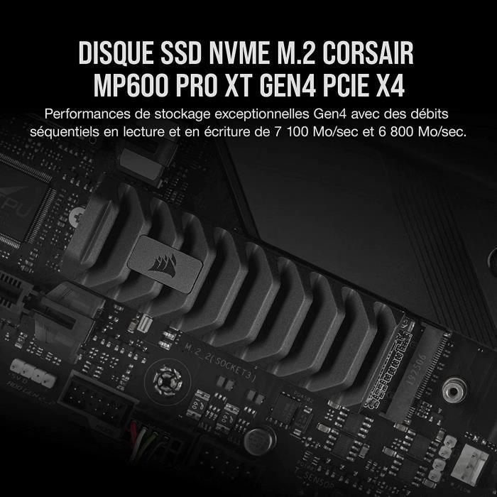 Corsair Disque SSD MP600 PRO XT - 2TB NVMe PCIe M.2 (CSSD-F2000GBMP600PXT) CORSAIR