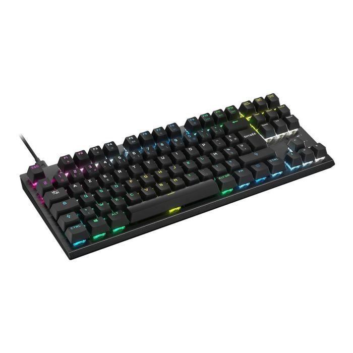 Clavier Gaming optique-mécanique - AZERTY - CORSAIR - K60 PRO TKL - Sans Pavé Numérique - Rétroéclairé RGB - Noir (CH-911D01A-FR) CORSAIR