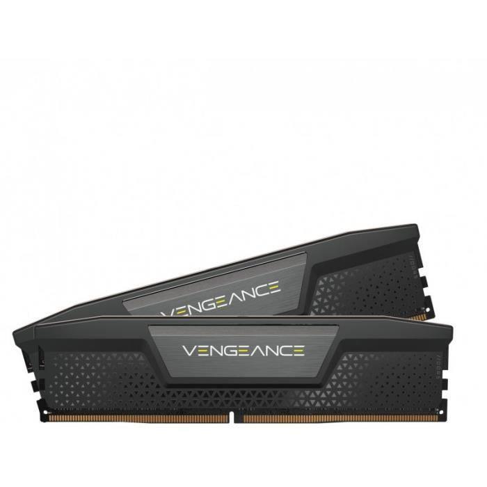 Mémoire RAM - CORSAIR - Vengeance DDR5 - 16GB 2x8GB DIMM -5200MT/s - Intel XMP - 1.25V - Noir (CMK16GX5M2B5200C40) CORSAIR