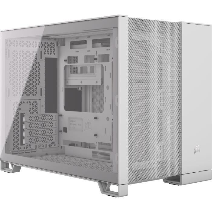 Boîtier PC - CORSAIR - 2500D AIRFLOW Micro ATX Dual Chamber - Blanc CORSAIR