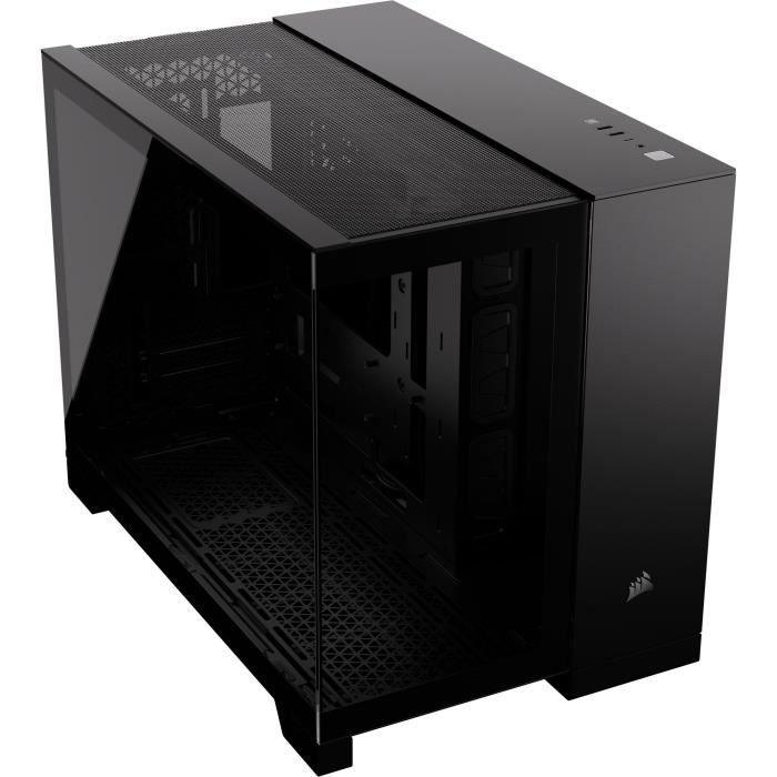 Boîtier PC - CORSAIR - 2500X Tempered Glass Micro ATX Dual Chamber - Noir CORSAIR