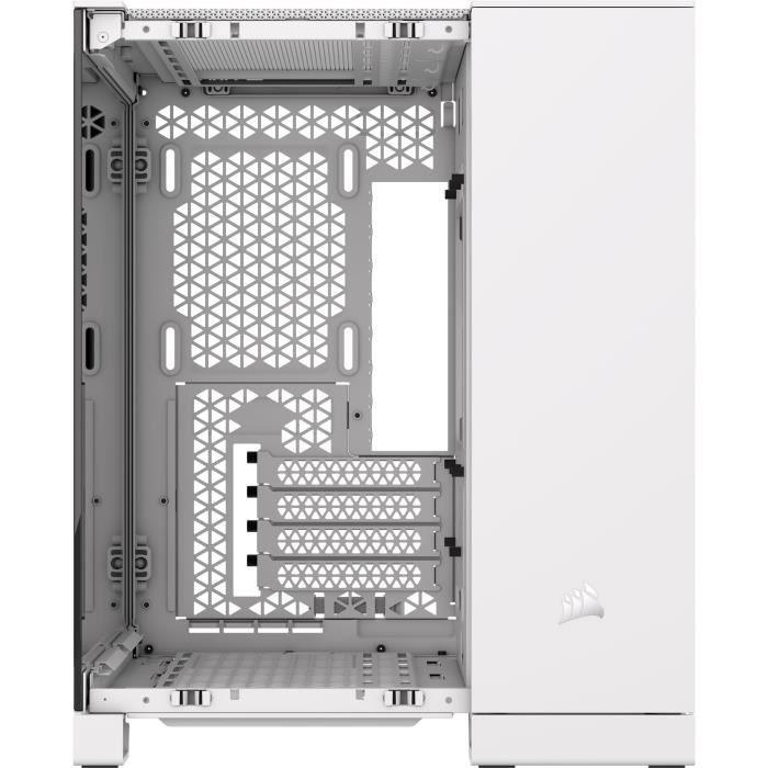 Boîtier PC - CORSAIR - 2500X Tempered Glass Micro ATX Dual Chamber - Blanc CORSAIR