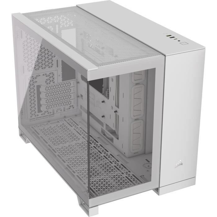 Boîtier PC - CORSAIR - 2500X Tempered Glass Micro ATX Dual Chamber - Blanc CORSAIR