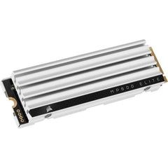 Disque SSD interne - CORSAIR - MP600 ELITE 1TB Gen4 PCIe x4 NVMe M.2 SSD optimisé pour PS5 avec dissipateur LP - Blanc CORSAIR