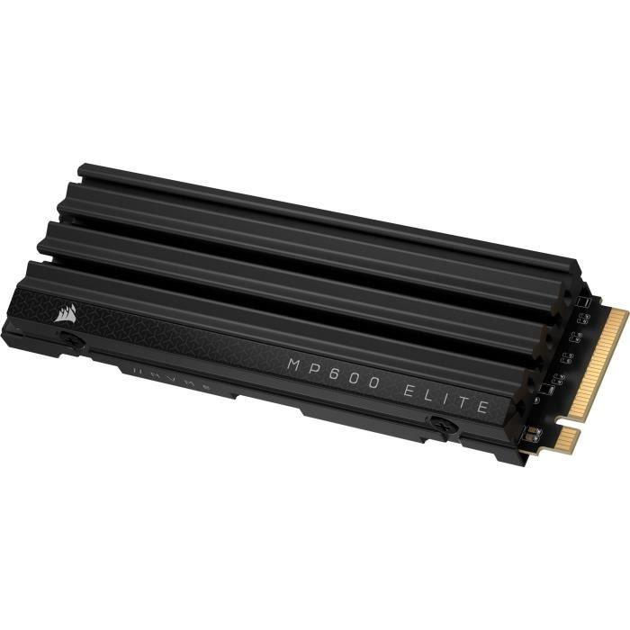 Disque SSD interne - CORSAIR - MP600 ELITE 2TB Gen4 PCIe x4 NVMe M.2 SSD - Sans dissipateur CORSAIR