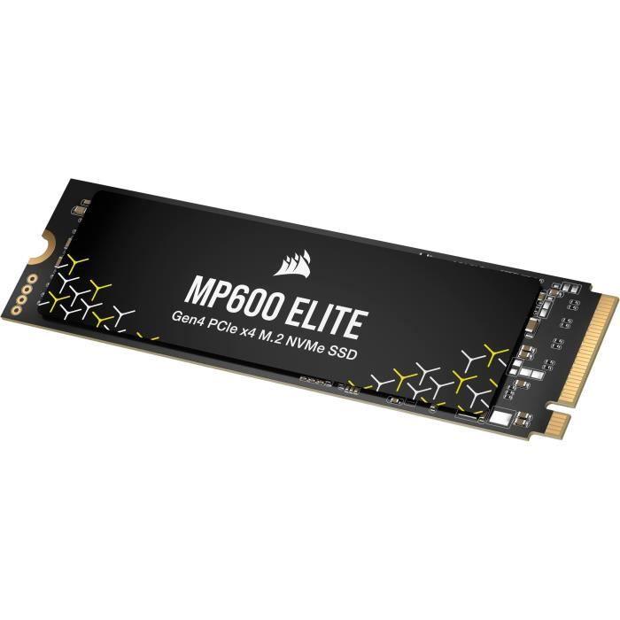 Disque SSD interne - CORSAIR - MP600 ELITE 2TB Gen4 PCIe x4 NVMe M.2 SSD - Sans dissipateur CORSAIR