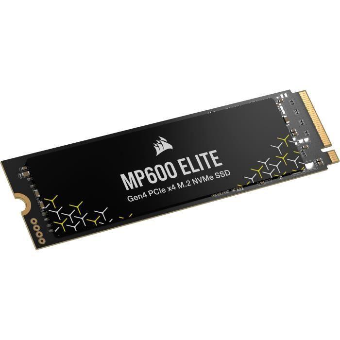 Disque SSD interne - CORSAIR - MP600 ELITE 2TB Gen4 PCIe x4 NVMe M.2 SSD - Sans dissipateur CORSAIR