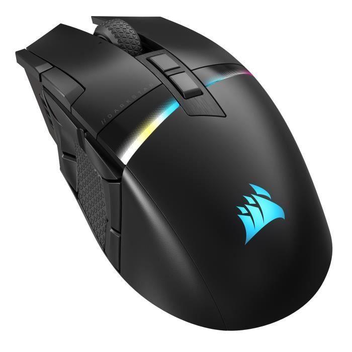 Souris Gaming - Sans fil - CORSAIR - DARKSTAR RGB Wireless - 15 boutons programmables - Capteur Optique - Noir - (CH-931A011-EU) CORSAIR