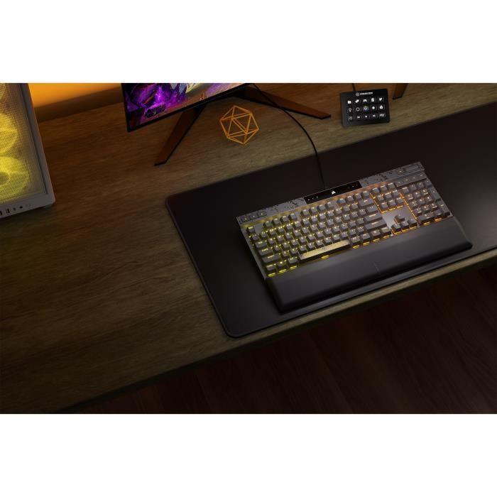 Clavier Gaming magnétique-mécanique - CORSAIR - K70 MAX RGB - Touches PBT - Noir - (CH-910961G-FR) CORSAIR