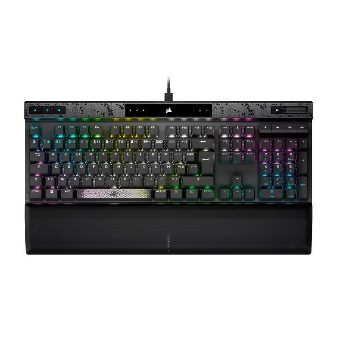 Clavier Gaming magnétique-mécanique - CORSAIR - K70 MAX RGB - Touches PBT - Noir - (CH-910961G-FR) CORSAIR