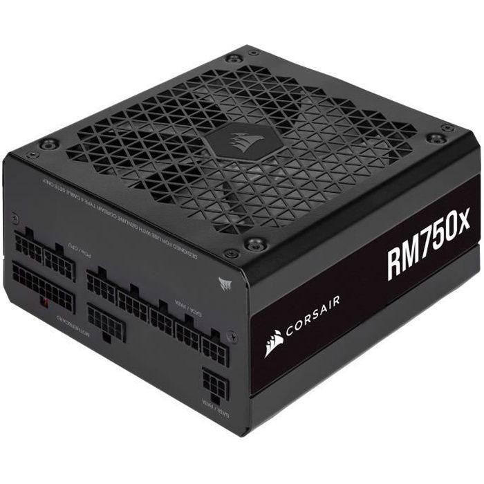 CORSAIR Bloc d'alimentation ATX RM750x 80 PLUS Gold (CP-9020199-EU) CORSAIR