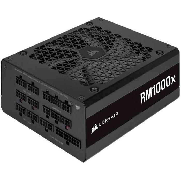 CORSAIR - RM1000x - Bloc d'alimentation - 1000 Watts - RMx Series 2021 - Certifié 80 PLUS GOLD - (CP-9020201-EU) CORSAIR