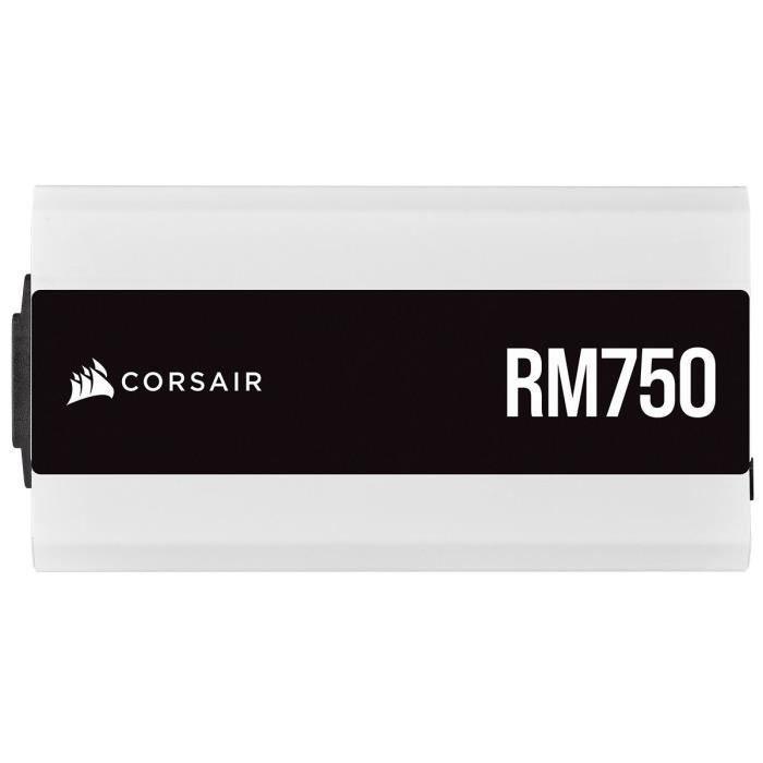 CORSAIR Bloc d'alimentation RM Series RM750 - 750W - 80 PLUS Gold - Blanc (CP-9020231-EU) CORSAIR