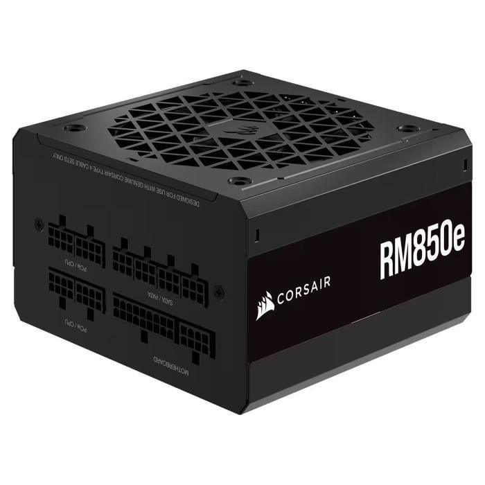 CORSAIR - RM850e - Bloc d'alimentation - 850 Watts - ATX 3.0 Silencieuse - Certifié 80 PLUS Gold - (CP-9020263-EU) CORSAIR