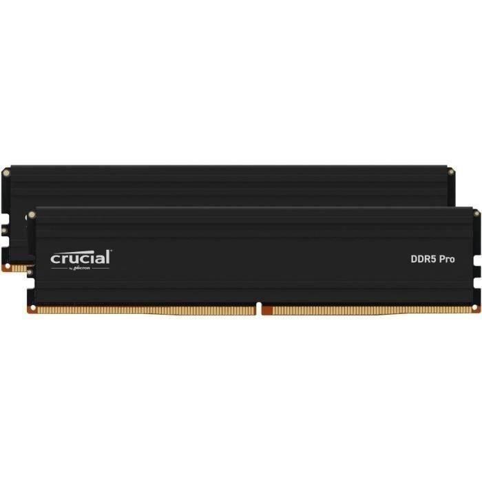 Mémoire RAM - CRUCIAL - PRO DDR5 - 64Go (2x32Go) - DDR5-5600 - UDIMM CL46 (CP2K32G56C46U5) CRUCIAL