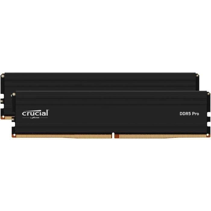 Mémoire RAM - CRUCIAL - PRO DDR5 - 48Go (2x24Go) - DDR5-6000 - UDIMM CL48 (CP2K24G60C48U5) CRUCIAL