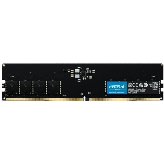 Mémoire RAM - CRUCIAL - DDR5-4800 UDIMM - 16 Go (CT16G48C40U5) CRUCIAL