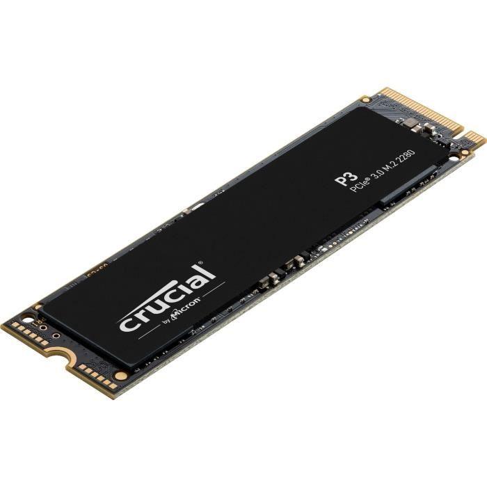 Disque dur SSD CRUCIAL P3 2 To 3D NAND NVMe PCIe M.2 CRUCIAL