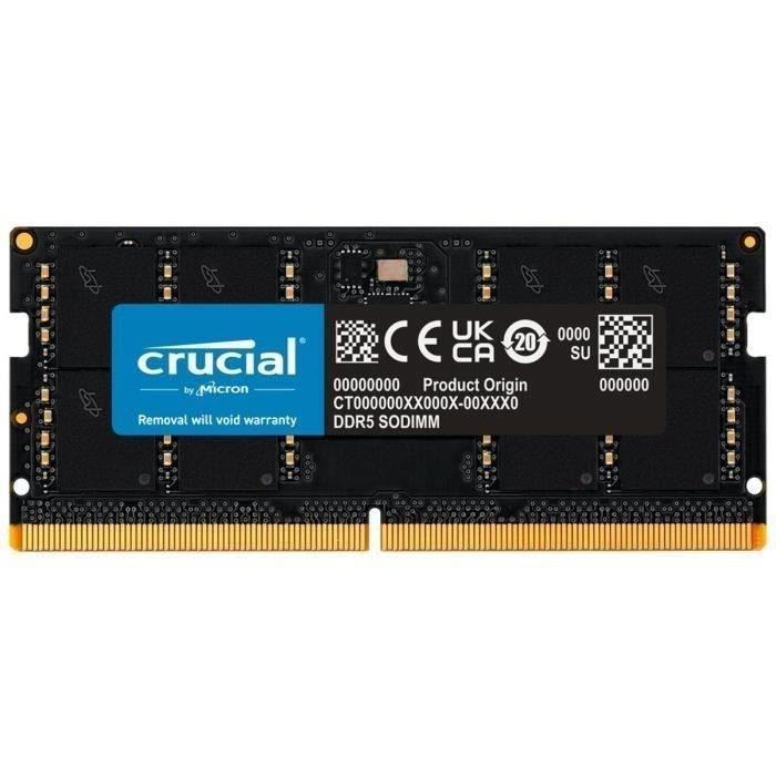 Mémoire RAM - CRUCIAL - DDR5-4800 SODIMM - 32 Go (CT32G48C40S5) CRUCIAL