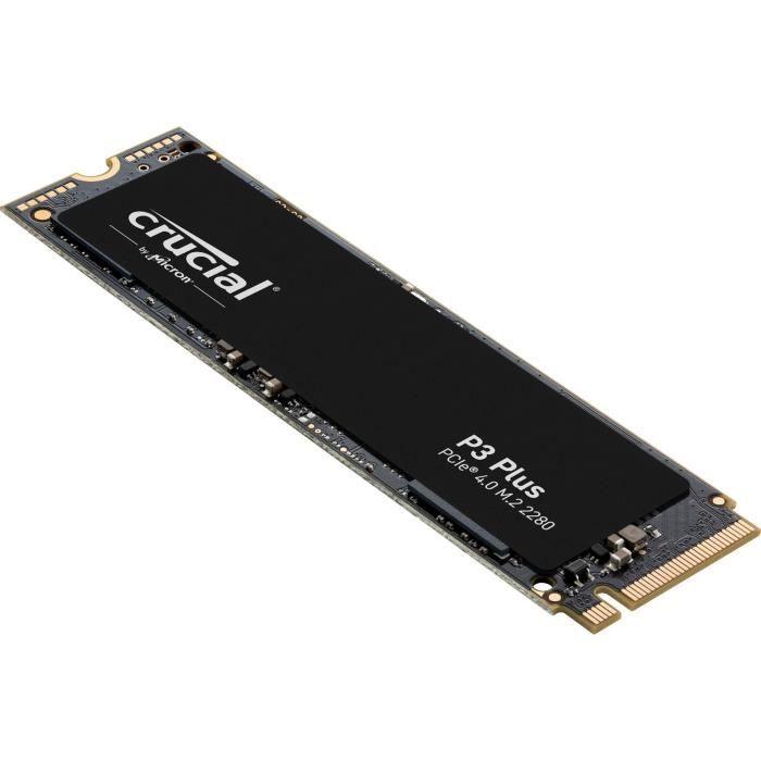 Disque dur SSD CRUCIAL P3 Plus 4 To PCIe 4.0 NVMe M.2 2280 CRUCIAL