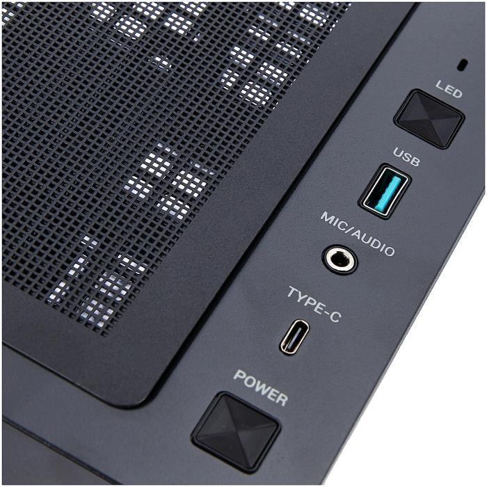 Boitier PC sans alimentation - DEEPCOOL CH560 (Noir) - Moyen tour - Format E-ATX DEEPCOOL